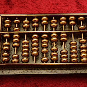 Picture of Chinese Abacus used for Divination